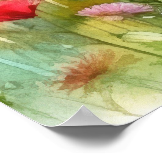 心やる気を起こさせるを幸せにすパーソナライズされたる ポスター (角)