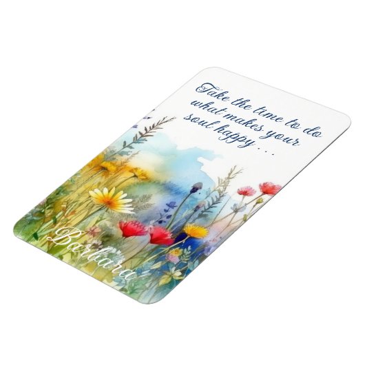 心やる気を起こさせるを幸せにすパーソナライズされたる マグネット (左側)