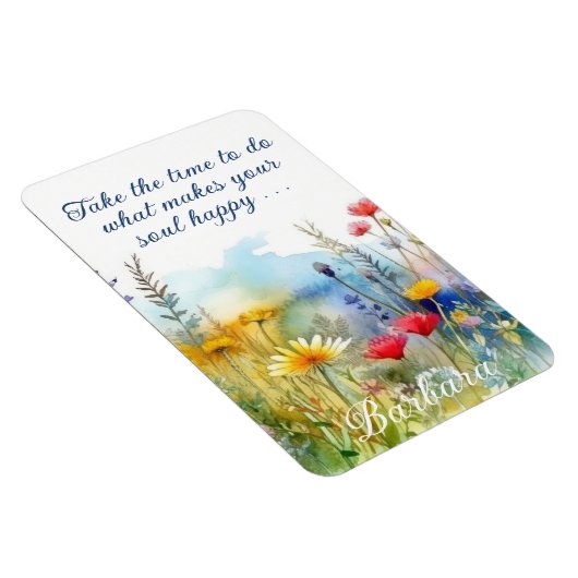 心やる気を起こさせるを幸せにすパーソナライズされたる マグネット (右側)