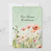 心よりお悔やみ ノートカード (正面)