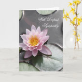 心よりお見舞い申し上げ カード (黄色い花)