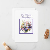 心よりのお悔やみノートカード ノートカード (正面/裏面インサイチュ)