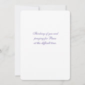 心よりのお悔やみノートカード ノートカード (裏面)