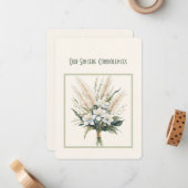 心よりのお悔やみノートカード ノートカード (正面/裏面インサイチュ)