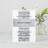 心よりのお悔やみフラットグリーティングカード (スタンド正面)