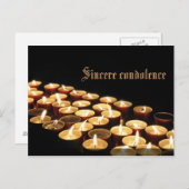 心よりのお悔やみ ポストカード (正面/裏面)