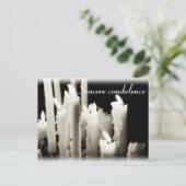 心よりのお悔やみ ポストカード (スタンド正面)