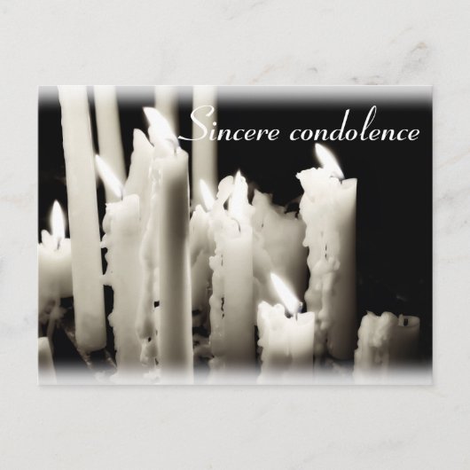 心よりのお悔やみ ポストカード (正面)