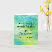 心より深い悔やみや弔慰死別のサポートを受けて カード (黄色い花)