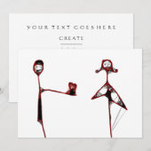 心をわしづかみにされる 招待状 (正面/裏面)