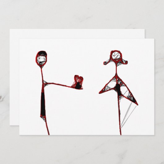 心をわたしに 招待状 (正面/裏面)