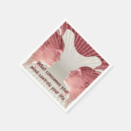 心を使えば命を落とす スタンダードカクテルナプキン (角)