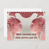 心を使えば命を落とす ポストカード (正面/裏面)