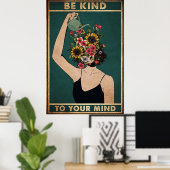 心を優しくしなさい ポスター (ホームオフィス)