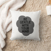 「心を優しく」ウェルビーイング引用文デザイン クッション (ブランケット)
