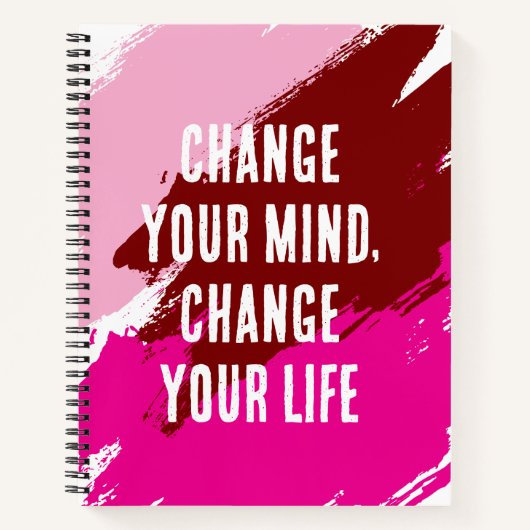 心を変え、人生を変える（紫） ノートブック (正面)