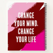心を変え、人生を変える（紫） ノートブック (裏面)