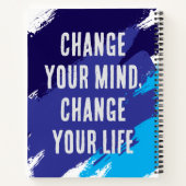 心を変え、人生を変える（青） ノートブック (裏面)