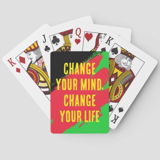 心を変え、人生を変える(RD/GRN/BLK) トランプ (裏面)
