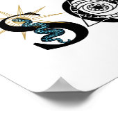 心を失うあなたの魂を解放するウォールアートStars Lotus ポスター (角)