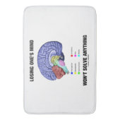 心を失うことで何も頭脳のユーモア解決できません バスマット (正面縦)