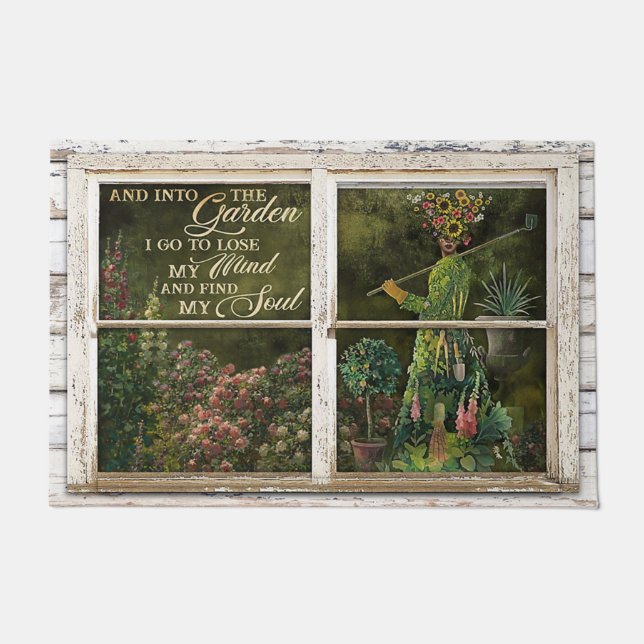 心を失って魂を見つける庭 ドアマット (正面)