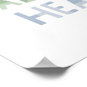 心を尽くして主を信頼せよ（箴言3:5） ポスター (角)