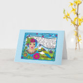 心を広げる_あいさつ カード (黄色い花)