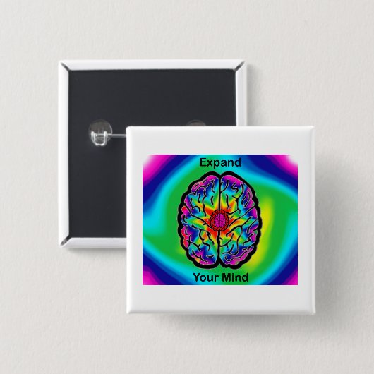 心を広げる 缶バッジ (正面&裏面)