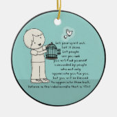 心を引き出せ セラミックオーナメント (正面)