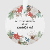 心を愛する思い出の中で、ポインセチアと松果体がクリスマス オーナメント (正面)