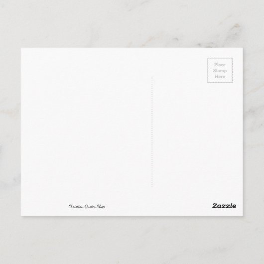 心を慰める愛の聖書の一節の引用 ポストカード (裏面)