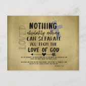 心を慰める愛の聖書の一節の引用 ポストカード (正面)