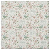 心を新たにされる草花のスプリングパターン ファブリック (見本)
