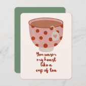 心を温めるコーヒーカップのように ノートカード (正面/裏面)