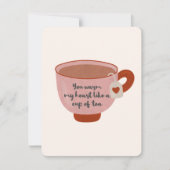 心を温めるコーヒーカップのように ノートカード (正面)