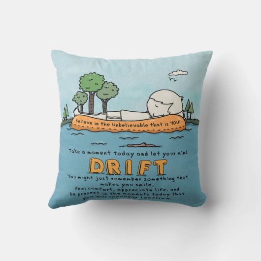 心を漂わせる クッション (裏面)