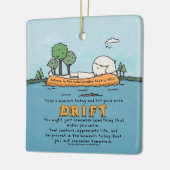 心を漂わせる セラミックオーナメント (左)