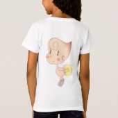 心を照らすホタル妖精。 Tシャツ (裏面)