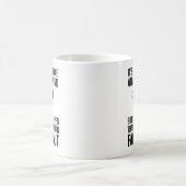 心を疑う心を開くのは良おもしろいい コーヒーマグカップ (中央)