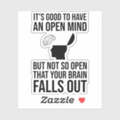 心を疑う心を開くのは良おもしろいい シール (シート)