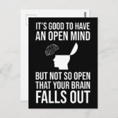 心を疑う心を開くのは良おもしろいい ポストカード (正面/裏面)