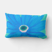 心を癒す大きな青い花 ランバークッション (裏面)