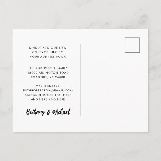 心を癒す新しい家に住む 案内ポストカード (裏面)