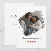 「心を盗んだ」バレンタインデーの写真　パーソナライズド シーズンカード (正面/裏面)