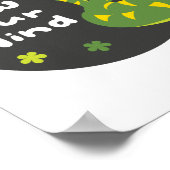 心を緩めるかわいいおもしろいグリーンスネーク ポスター (角)