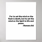 心を肉に置くことは死であり、肉に置くことは ポスター (正面)