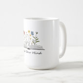 心を育てる花の本Tシャツ コーヒーマグカップ (正面右)