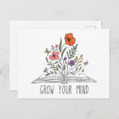 心を育てる – フローラブックデザイン ポストカード (正面/裏面)