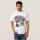 心を育てる：本の木 Tシャツ (正面フル)